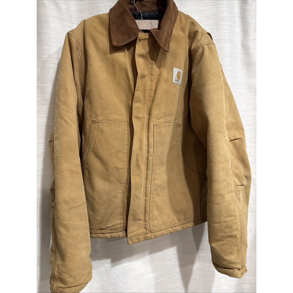 VTG Carhartt JQ186 Quilted Jacket Men's 54 Union Made Made in USA Size S-M?
